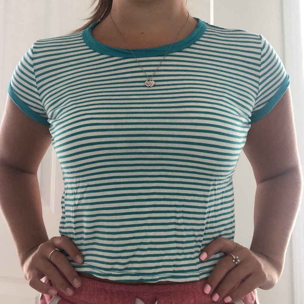 Striped short sleeve tee